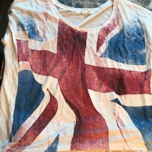British flag crop top